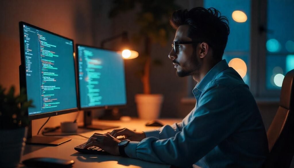 Cybersecurity systems protecting modern energy grids with smart technology.