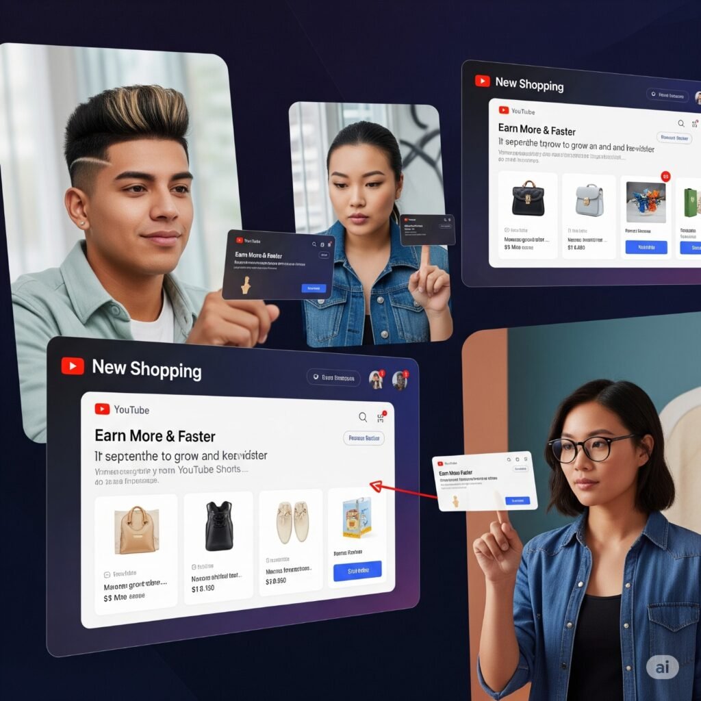 Image showing content creators on youtube