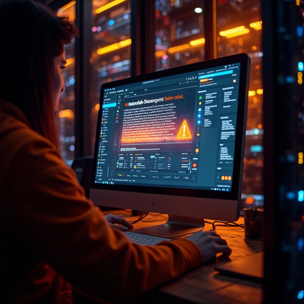 A person using computer which is attacked by spyware