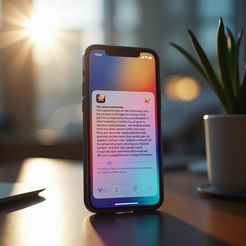 Iphone with liquid glass display installed 