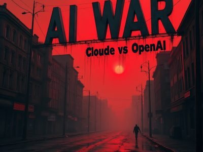An image text where it is written Claude vs OpenAI