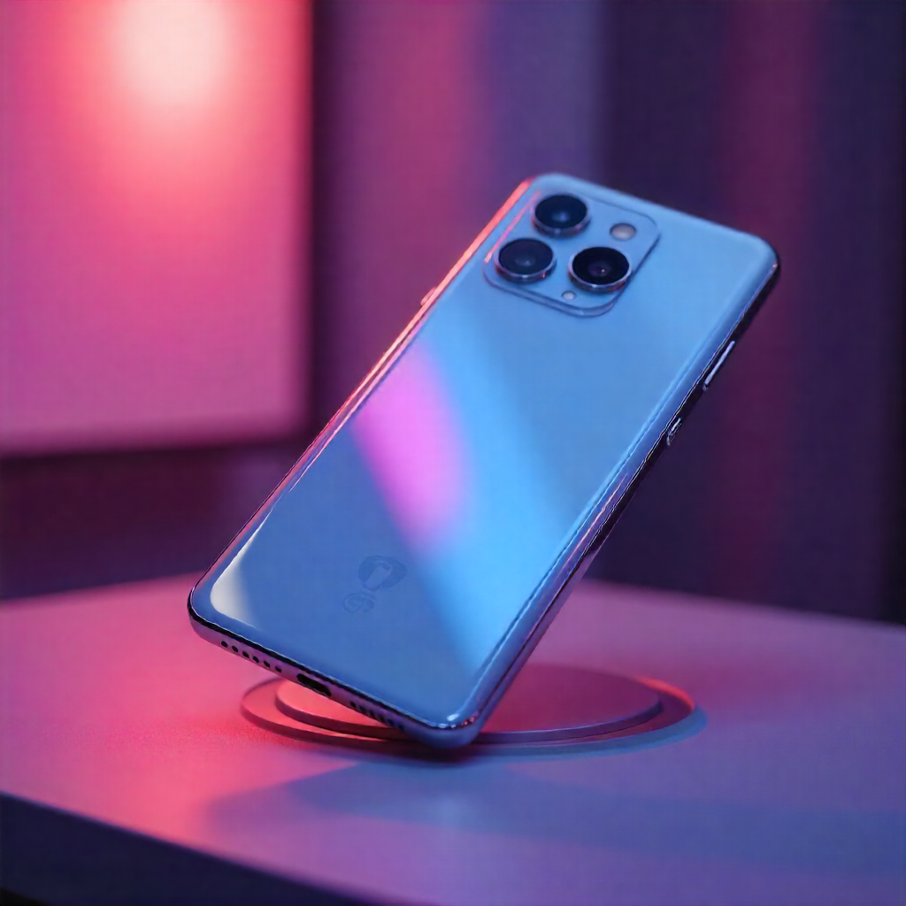 An image of a phone getting launched and introduced in an event