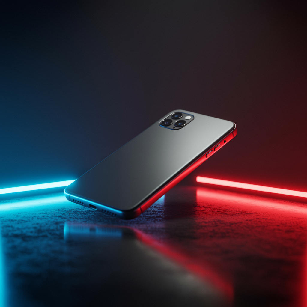 A Close-up shot of a new phone