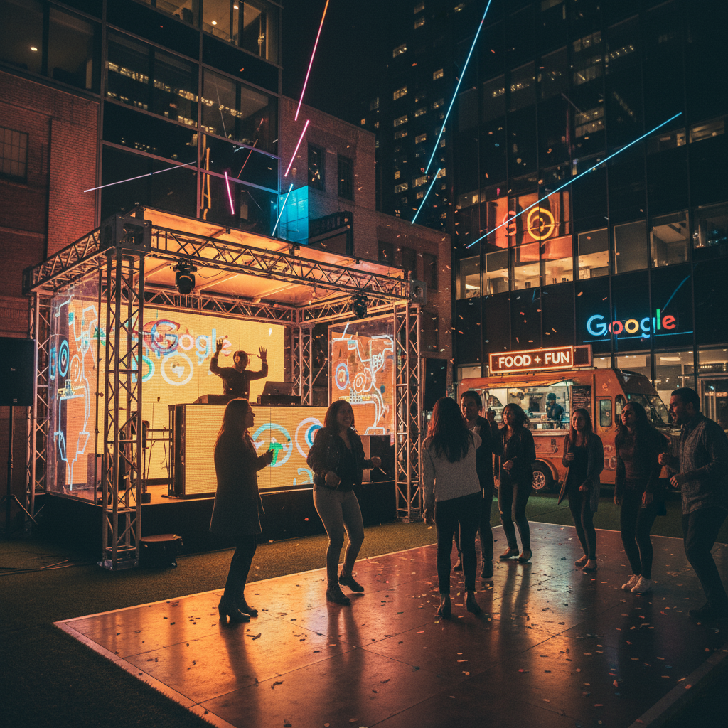 An image of Google celebrating its 27 year completion success