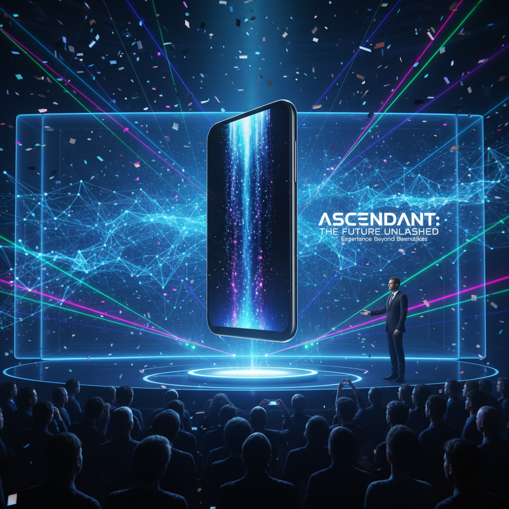 An image of a new phone getting launched