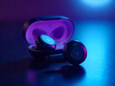 A shot of the intricate internal components of a new earbuds