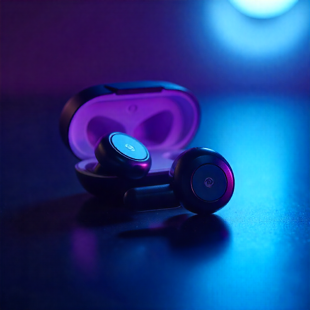 A shot of the intricate internal components of a new earbuds