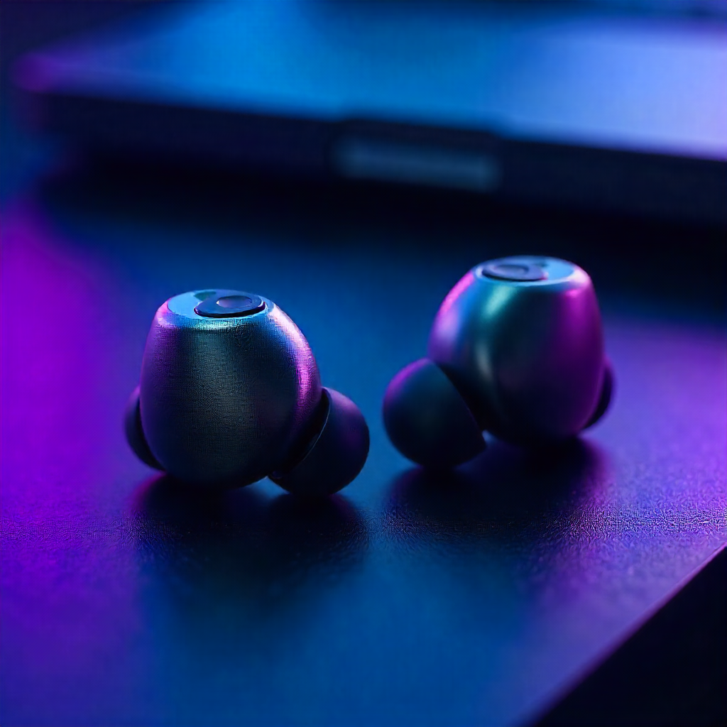A shot of the intricate internal components of a new earbuds