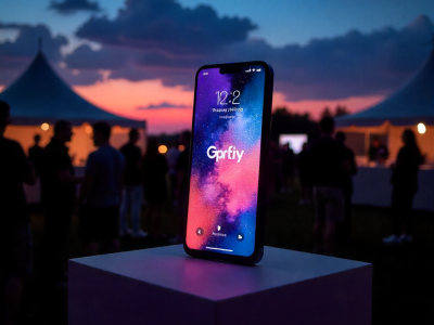 Launch of a new phone at an awesome event