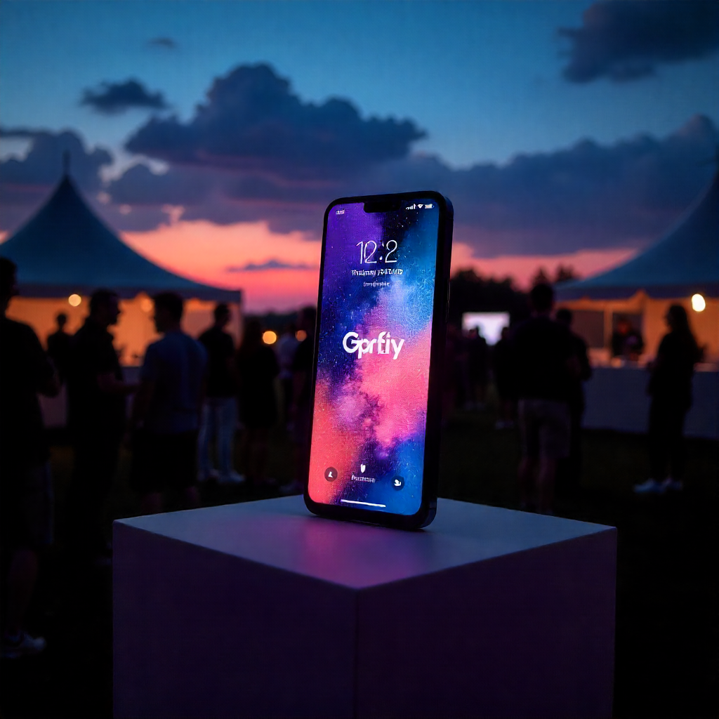 Launch of a new phone at an awesome event