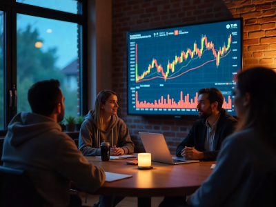 An informal meeting in a tech startup company