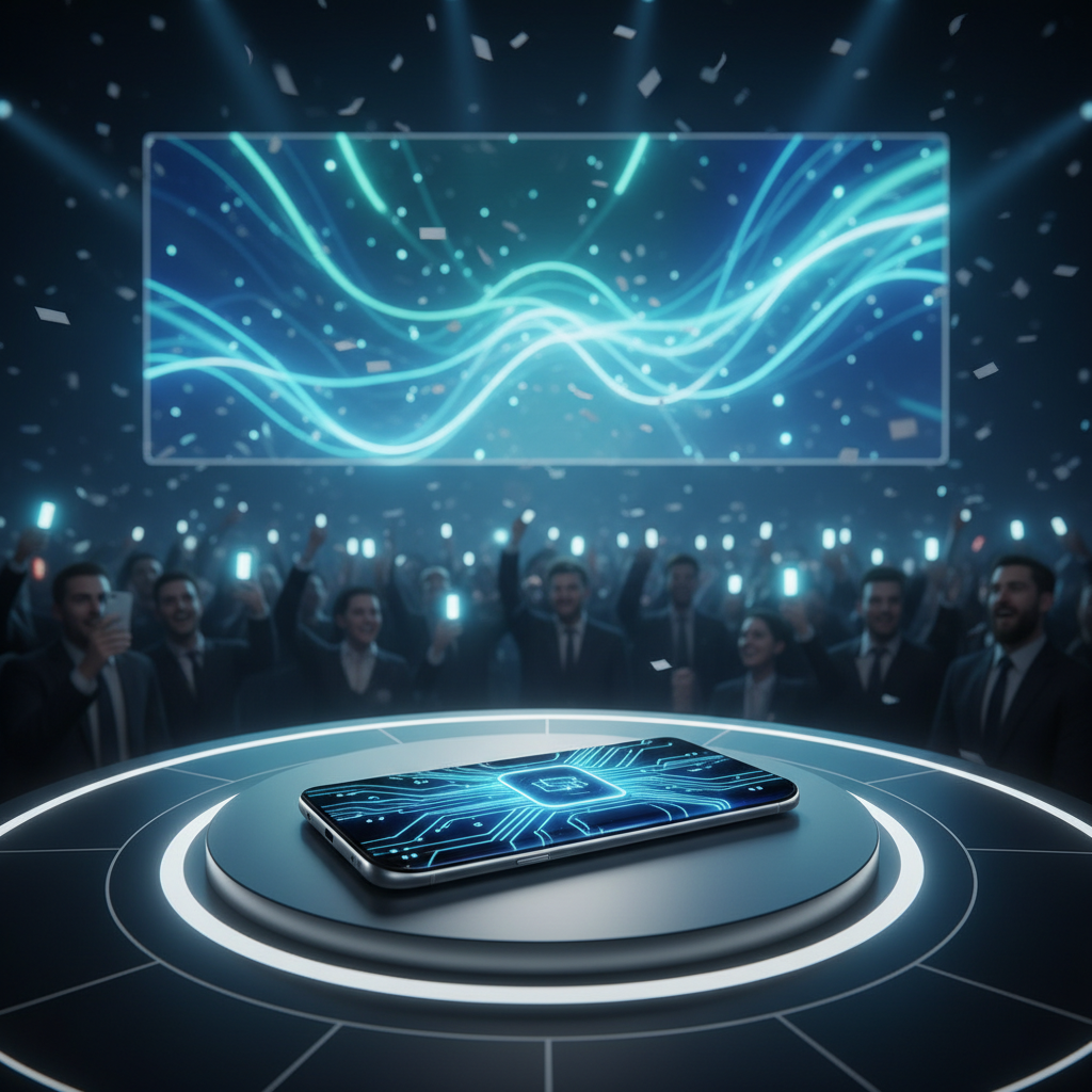 An image of a new phone being launched in the market