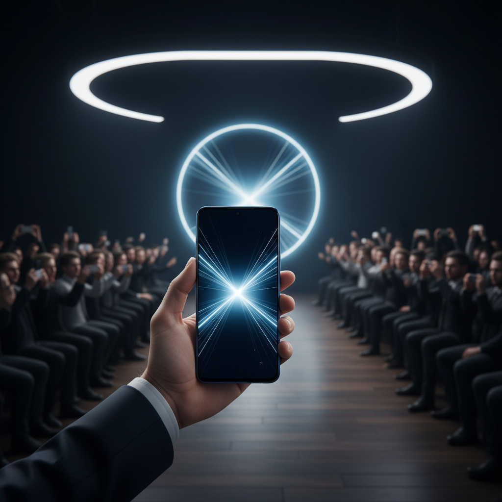 An image of a new phone launched in the market which is on sale