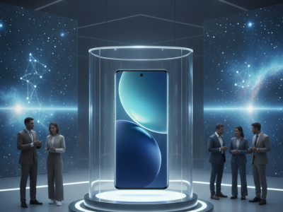 An image of a new phone being launched in the market with great features